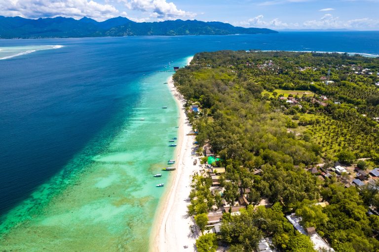 Aerial,View,Of,Gili,Meno,In,Lombok,,Bali,,Indonesia