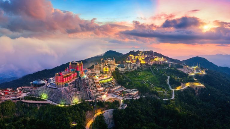 Panorama,Of,French,Village,At,Bana,Hills,,Da,Nang,,Vietnam.