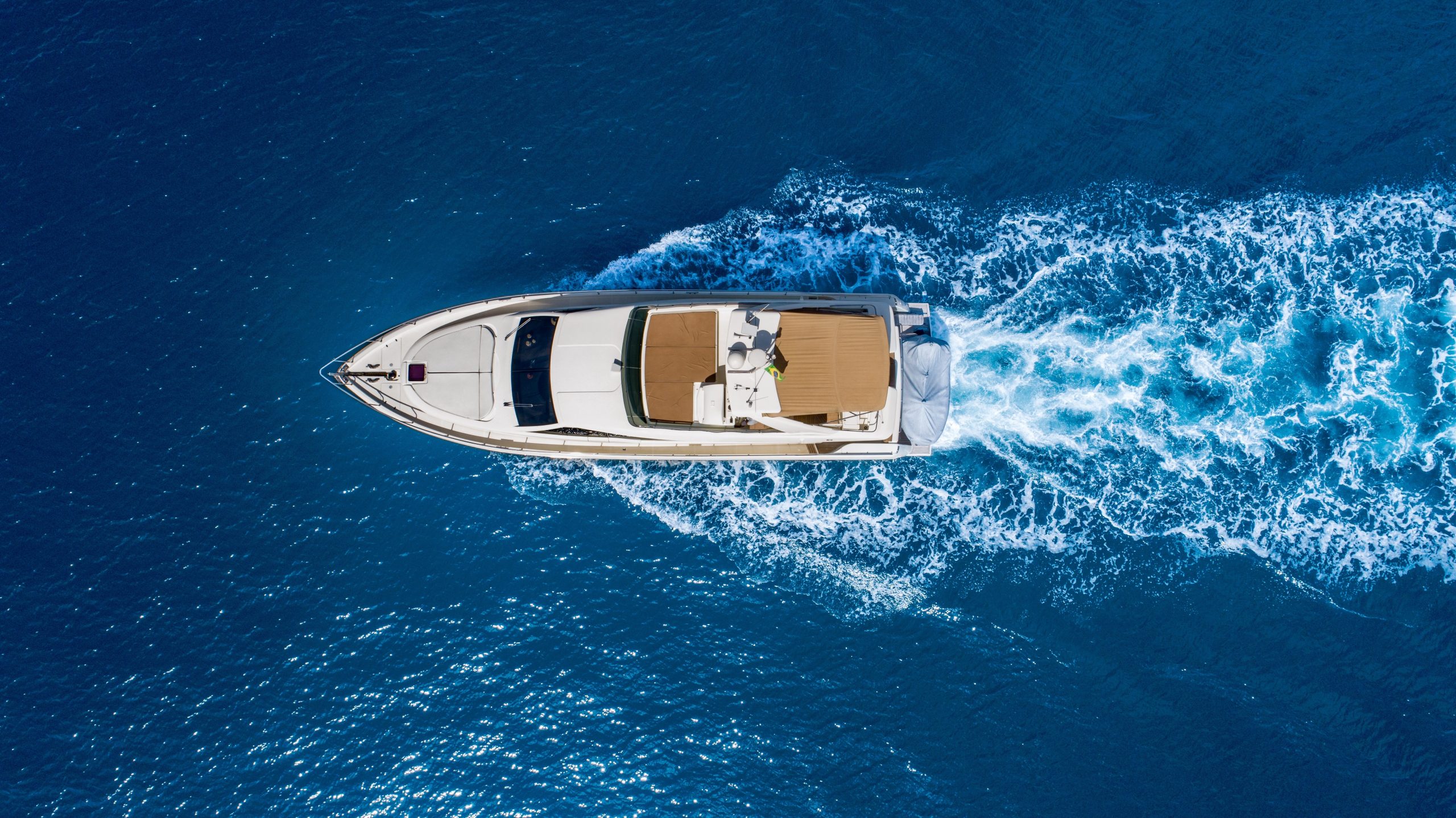 Luxury,Yacht,Running,Drone,View