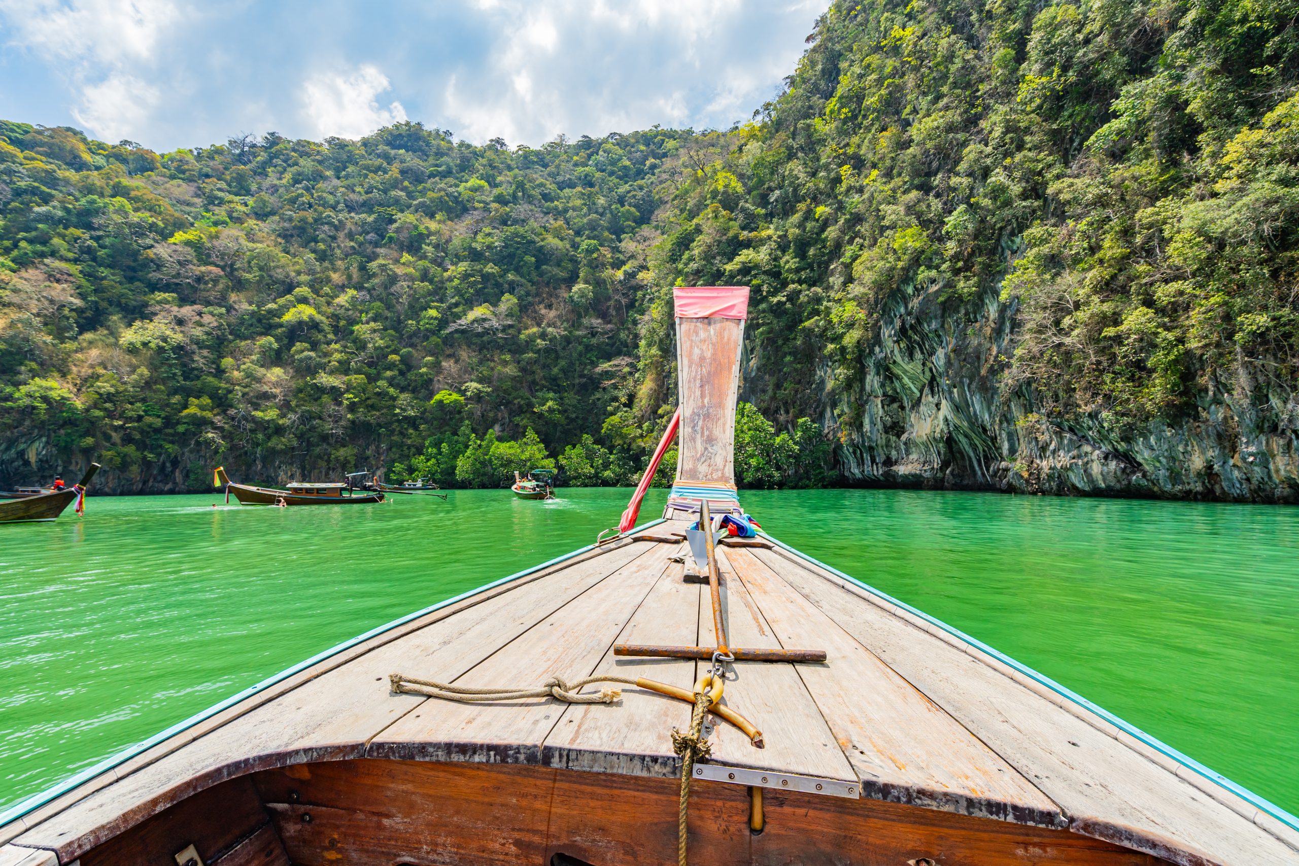 Take,A,Long-tail,Boat,Tour,To,View,The,Islands,In