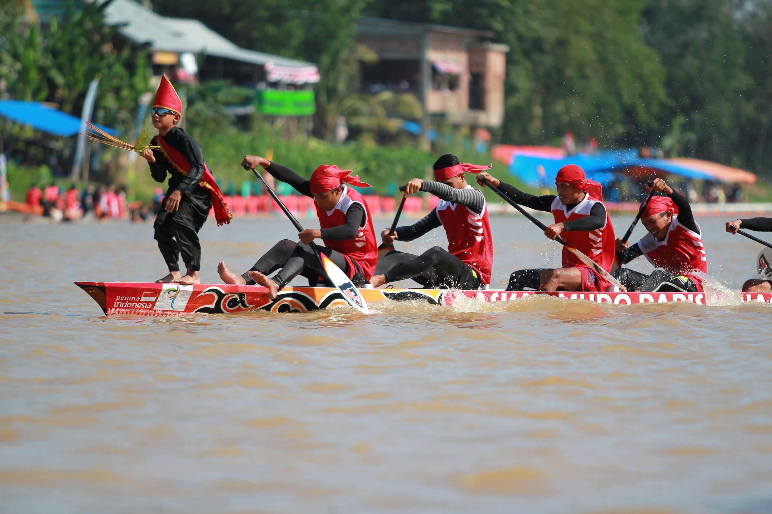 Pacu,Jalur,Tradition,From,Kuantan,Singingi,,Riau,Province,,Indonesia
