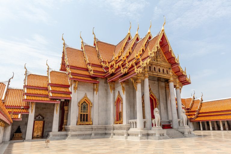 Ordination,Hall,(ubosot),Of,Wat,Benchamabophit,Dusitvanaram,(marble,Temple),,Buddhist