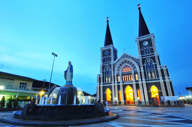 The,Cathedral,Of,The,Immaculate,Conception,,Chanthaburi,,Thailand