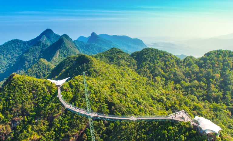 Modern,Construction,-,Sky,Bridge,On,Langkawi,Island.,Adventure,Holiday.