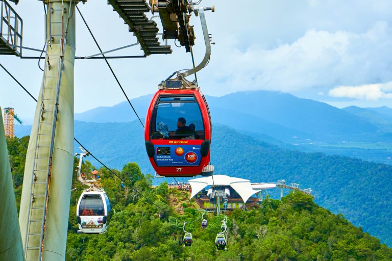 View,From,A,Cable,Car,Ride,High,Into,The,Mountains