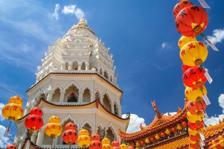Kek,Lok,Si,Temple,Decorated,For,The,Chinese,New,Year