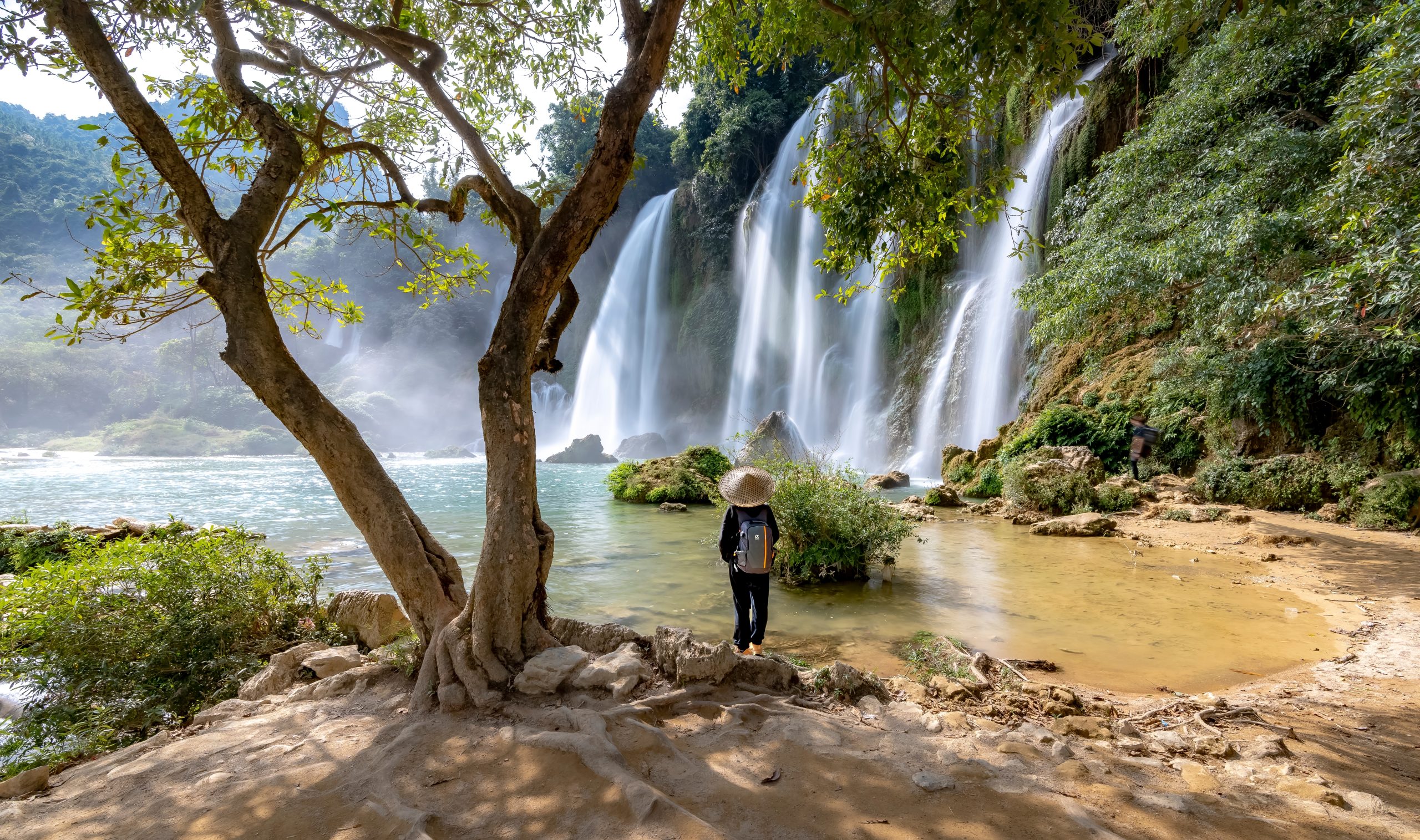 High,Quality,Panoramic,Image,Of,,Ban,Gioc,,Waterfall,