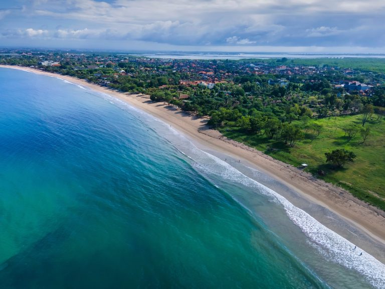 Aerial,View,Of,Jimbaran,Beach,,Bali,,Indonesia