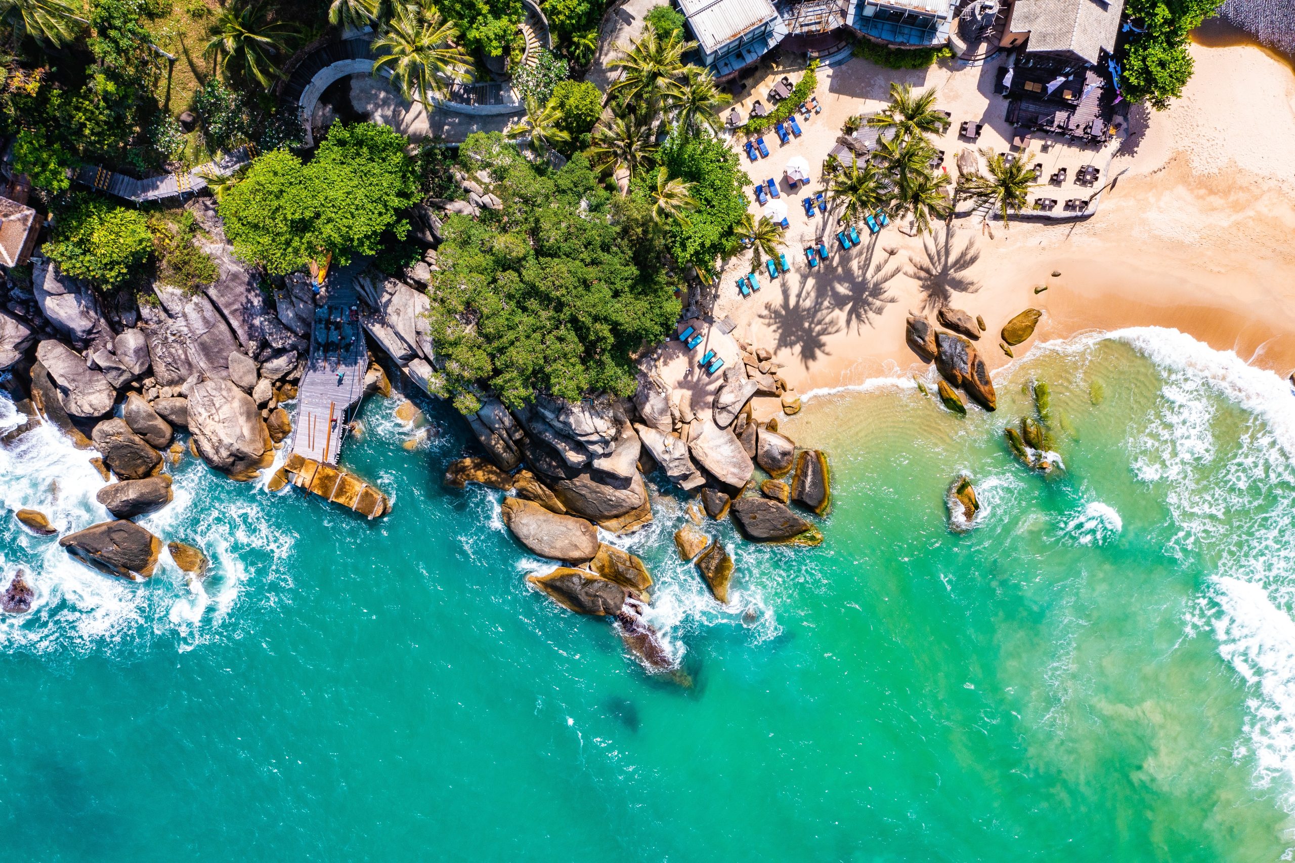 Aerial,View,Of,Thong,Nai,Pan,Beach,In,Koh,Phangan,
