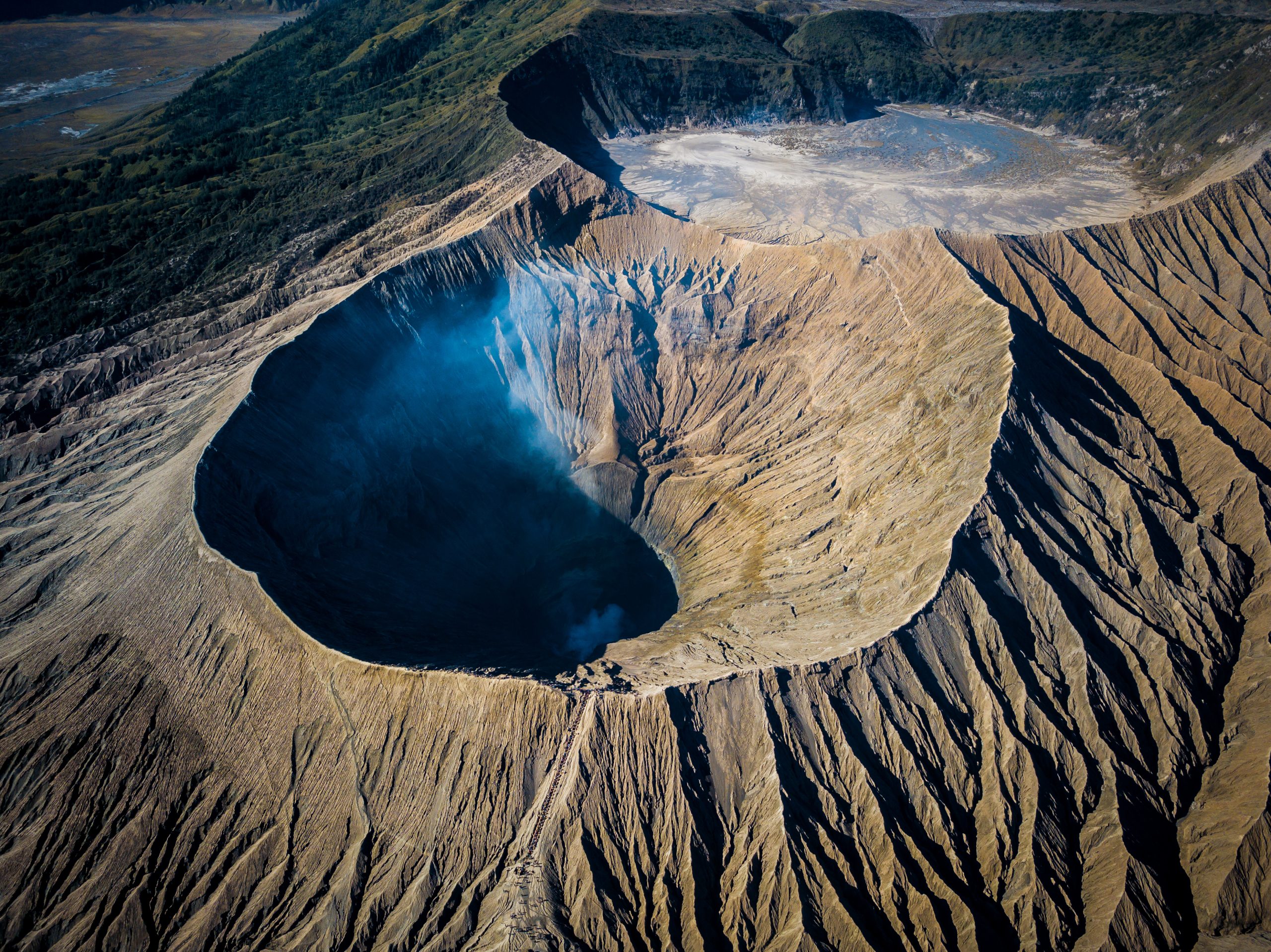 Mountain,Bromo,Active,Volcano,Crater,In,East,Jawa,,Indonesia.,Top